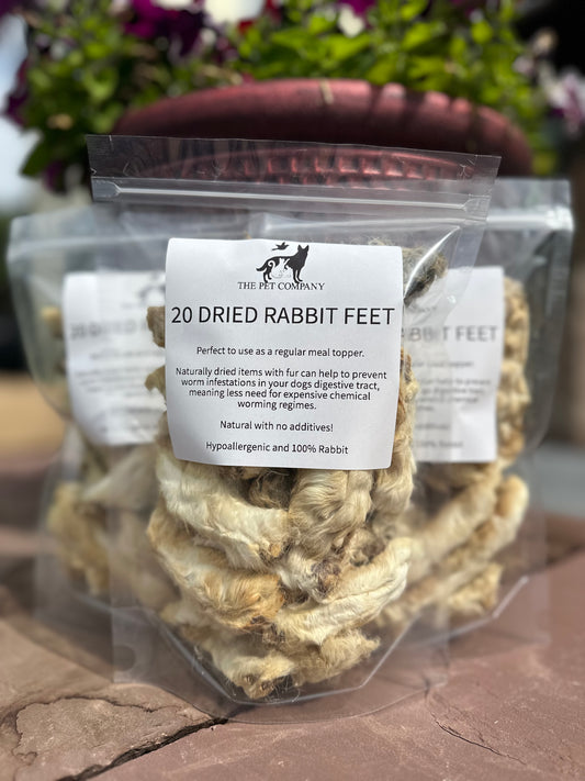 20 pieces Dried Rabbits Feet